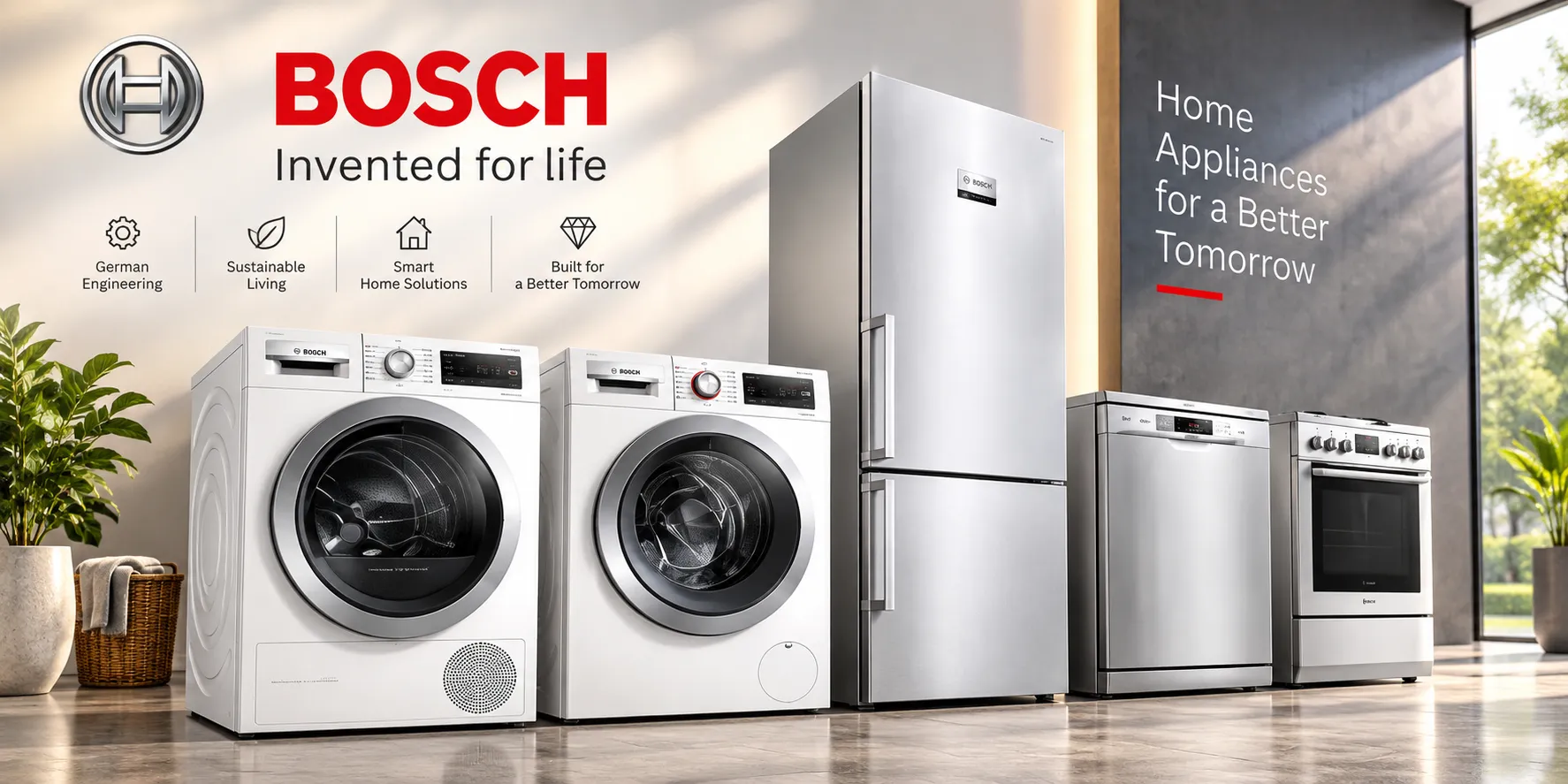 Bosch German Engineered Home Appliances Repair and Service in India
