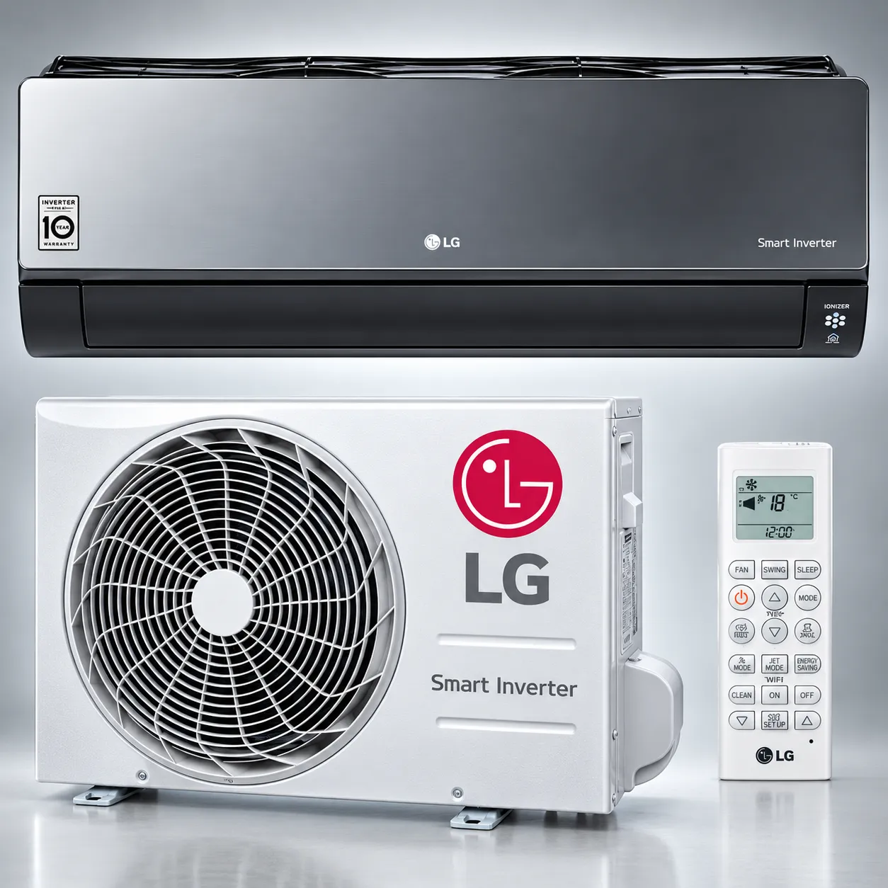 LG Dual Inverter & Smart Inverter Split AC Installation, Repair and Gas Charging in India